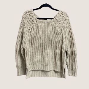 Kut From The Kloth Tan Page Wool Blend Sweater Size Large NEW